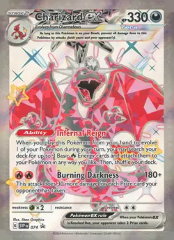 Charizard ex Holo Promo SV: Scarlet & Violet Promo Cards 074 NM - Image 1