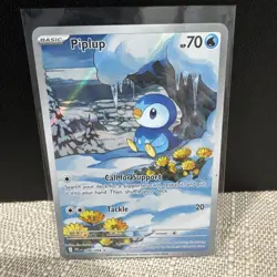 NM/M Piplup 098/094 Phantasmal Flames Illustration Rare Pokemon Card - Image 1