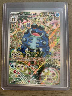 Pokemon Seismitoad Full Art Illustration Rare Holo SV: Black Bolt 105/086 Card - Image 1