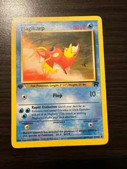 Magikarp Team Rocket 47/82 1st Edition Uncommon Vintage Pokemon TCG Card - Image 1
