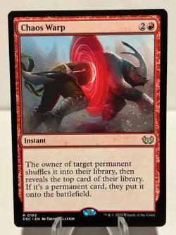 Chaos Warp 162 R Commander: Duskmourn: House of Horror NM MTG - Image 1