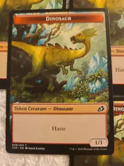 MTG IKO Dinosaur - Token (008) Ikoria: Lair of Behemoths Mtg x4 Free Shipping - Image 2