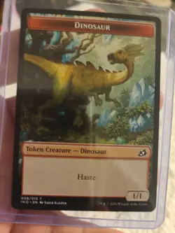 MTG IKO Dinosaur - Token (008) Ikoria: Lair of Behemoths Mtg x4 Free Shipping - Image 3