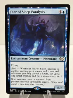 Fear of Sleep Paralysis 12 R Commander: Duskmourn: House of Horror NM MTG - Image 1