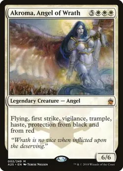 Akroma, Angel of Wrath 2 Mythic Masters 25 Near Mint - Image 1