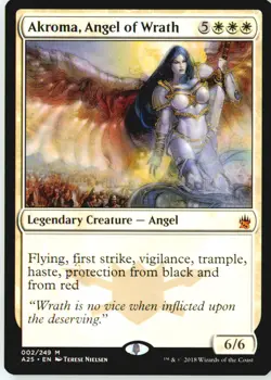 Akroma, Angel of Wrath 2 Mythic Masters 25 Near Mint - Image 2