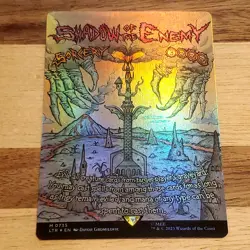 1x Shadow of the Enemy, Poster Borderless Foil, Lord of the Rings 0735, MTG LP 1 - Image 1