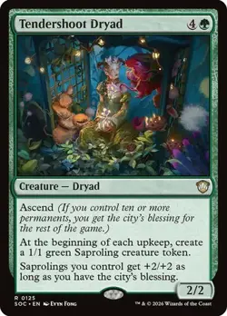 NM Tendershoot Dryad, MTG, Strixhaven Commander, Magic the Gathering, 125 - Image 1