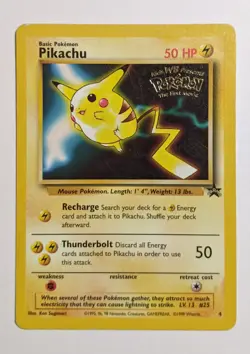 1999 Pikachu Pokemon the First Movie Promo #4 TCG LP - Image 1