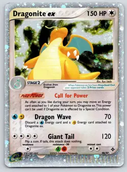 Dragonite ex 90/97 Holo EX Rare Dragon Pokemon Holo Heavily Played - Image 1