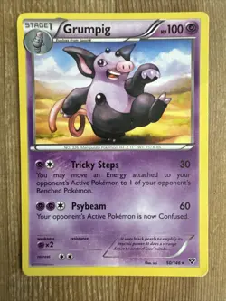 Pokemon TCG Grumpig XY 50/146 Regular Rare DMG - Image 1