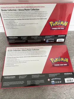 Pokemon Black Bolt White Flare 2-Pack Poster Binder Box Scarlet & Violet 2 Set - Image 2