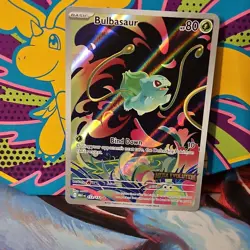 Pokemon Bulbasaur 133/132 Mega Evolution Illustration Rare Full Art ​ME Stamped - Image 3