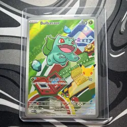 Pokemon Bulbasaur 037 First Partner Illustration Full Art Holo Promo - Image 1