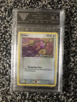 doduo 45/106 EX emerald GETGRADED mint+ 9.5 pokemon not PSA pop 15 - Image 1