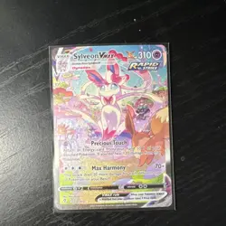 Pokemon Sylveon VMAX Full Art Rapid Strike Secret Rare Evolving Skies 212/203 - Image 1