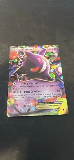GENGAR EX 2014 POKEMON XY PHANTOM FORCES RARE HOLO 34/119 - Image 2
