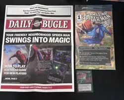 PAX West MTG Magic The Gathering Spider-Man promo Sinister Six card and comic - Image 1