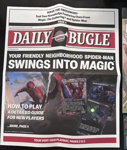 PAX West MTG Magic The Gathering Spider-Man promo Sinister Six card and comic - Image 2