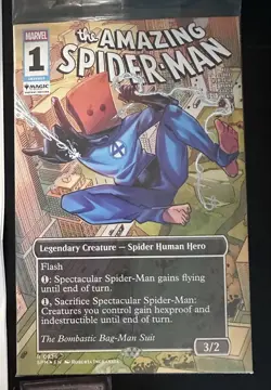 PAX West MTG Magic The Gathering Spider-Man promo Sinister Six card and comic - Image 3