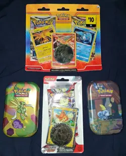 Pokemon Mini Tin & Blister Pack Lot Of 4 - Image 1