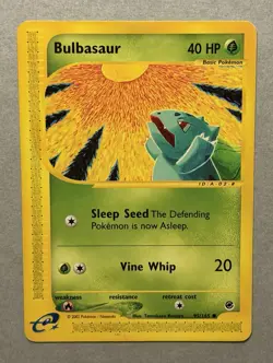 Pokemon TCG Bulbasaur 95/165 Expedition Non-Holo 2002 - Image 1