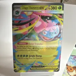 Pokemon Mega Venusaur Ex Holo Mega Evolution Black Star Promo 013 NM Oversized - Image 1