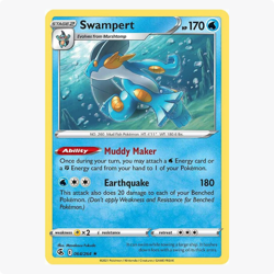 Swampert 064/264 Fusion Strike Pokemon TCG Holo Rare - Image 1