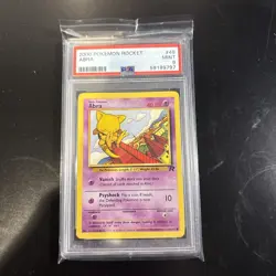 2000 POKEMON ROCKET #49 ABRA PSA 9 - Image 1
