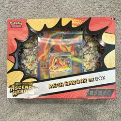 Pokemon TCG Mega Evolution Ascended Heroes Emboar EX Box - Image 1