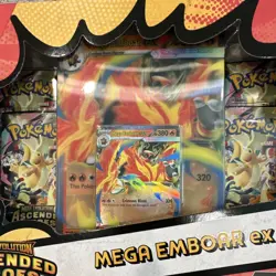 Pokemon TCG Mega Evolution Ascended Heroes Emboar EX Box - Image 2