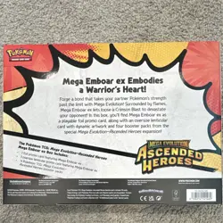 Pokemon TCG Mega Evolution Ascended Heroes Emboar EX Box - Image 3