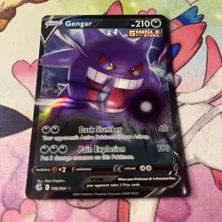 Pokemon Gengar V 156/264 Swsh08: Fusion Strike Holo Near Mint - Image 2