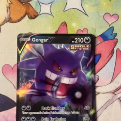 Pokemon Gengar V 156/264 Swsh08: Fusion Strike Holo Near Mint - Image 3