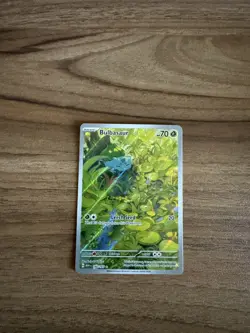 Bulbasaur 166/165 Pokemon Scarlet & Violet 151 Illustration Rare Holo - NM - Image 1