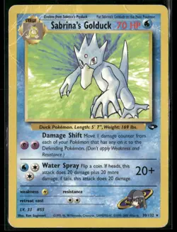 Sabrina's Golduck #030/132 Pokemon Gym Challenge Rare First Edition HP - Image 1