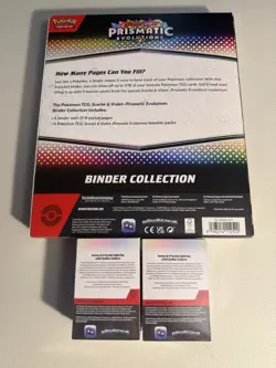 Prismatic Evolutions Binder Collection - Pokemon TCG - Sealed & 2 Booster Bundle - Image 2
