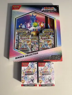 Prismatic Evolutions Binder Collection - Pokemon TCG - Sealed & 2 Booster Bundle - Image 4