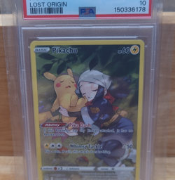 PSA 10. 2022 Pokemon SWSH FA/PIKACHU Lost Origin - Image 1