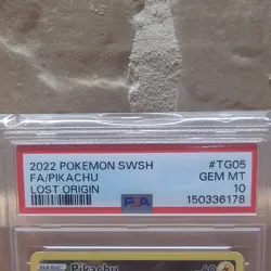 PSA 10. 2022 Pokemon SWSH FA/PIKACHU Lost Origin - Image 3