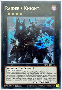 MP21-EN190 Raider's Knight - Rare 1st Edition Near Mint YuGiOh Card - Image 1