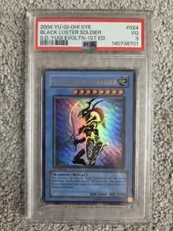 2004 Yu-Gi-Oh! Black Luster Soldier Yugi Evolution SYE 1st Edition PSA 3 - Image 1