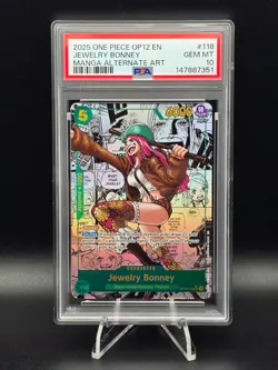 Jewelry Bonney (Manga Alternate Art) OP12-118 Legacy of the Master Foil PSA 10 - Image 1