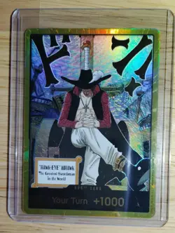 One Piece TCG Gold Frame DON!! Dracule Mihawk OP14 ENGLISH - Image 1