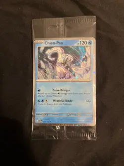 SEALED POKEMON PROMO: CHIEN-PAO 057/182 COSMOS HOLO WITH STICKERS - Image 3