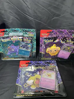 Pokemon Paldean Fates Tech Sticker Collection COMPLETE SET OF 3 - SEALED NEW - Image 1