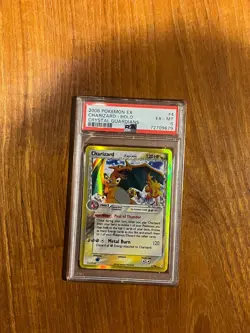 2006 POKEMON EX CRYSTAL GUARDIANS #4 CHARIZARD-HOLO PSA 6 - Image 1