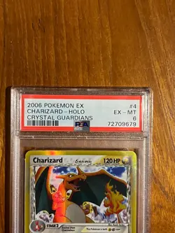 2006 POKEMON EX CRYSTAL GUARDIANS #4 CHARIZARD-HOLO PSA 6 - Image 2