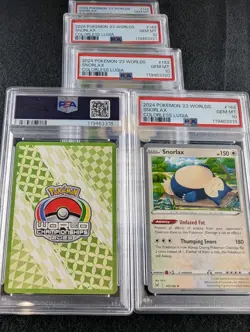 PSA 10 Snorlax 143/196 Worlds 2023 Colorless Lugia Pokemon 📈POP 21 Sequential - Image 1