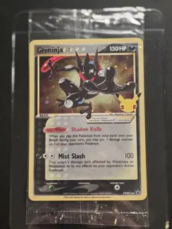 Pokemon Celebrations TCG Greninja Gold Star SWSH144 Black Star Promo Sealed - Image 2